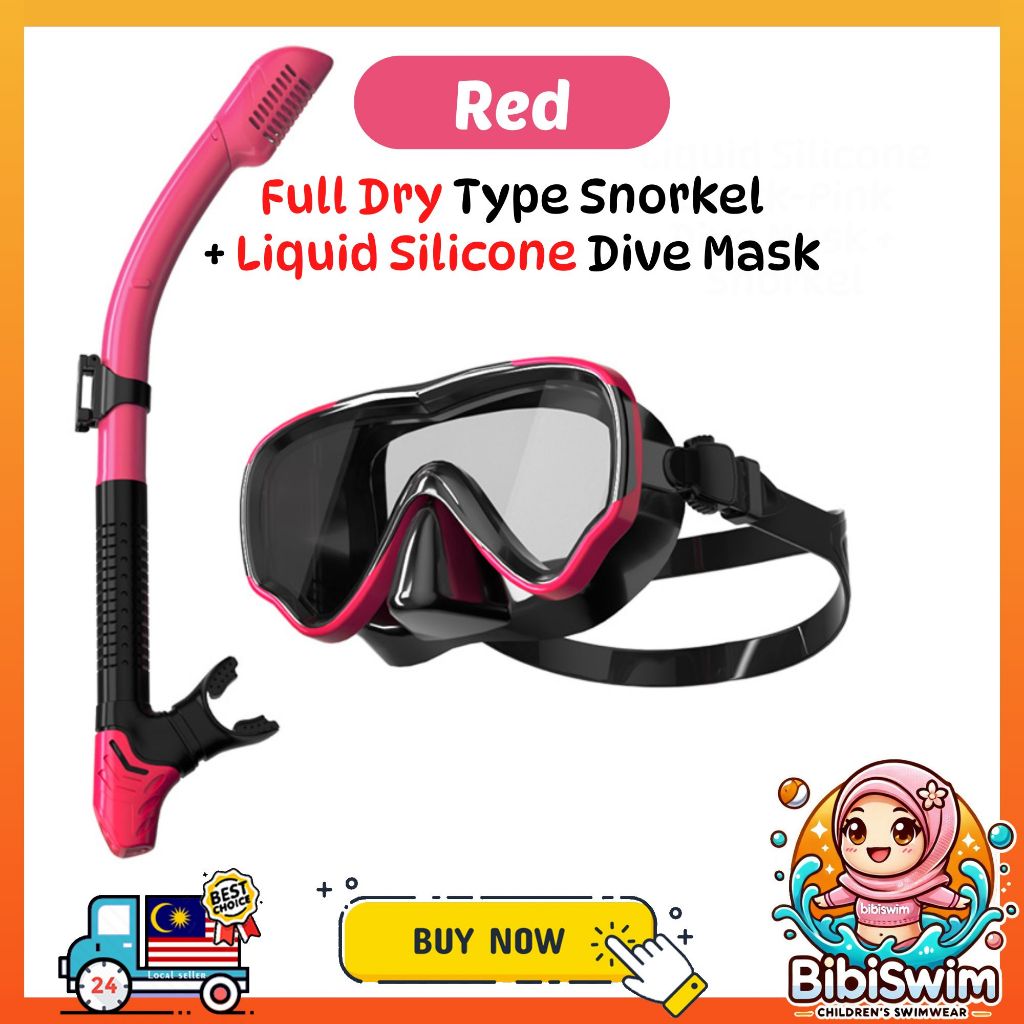 BIBISWIM 20 Color Snorkel Mask Set
