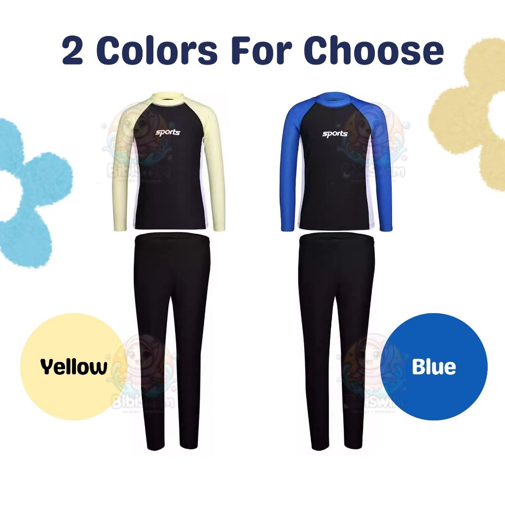 BIBISWIM Bright Blue Kids Swim Set
