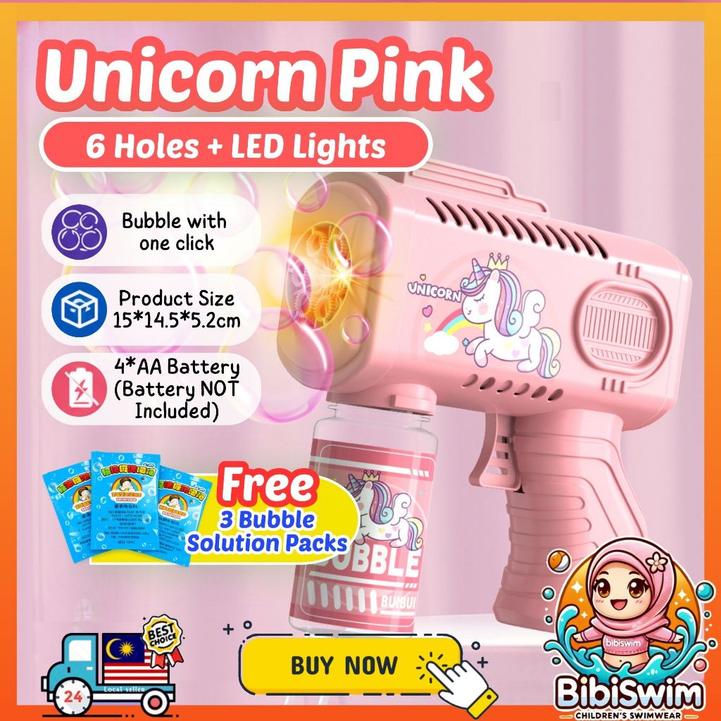 BIBISWIM Automatic Bubble Blaster with LED Lights