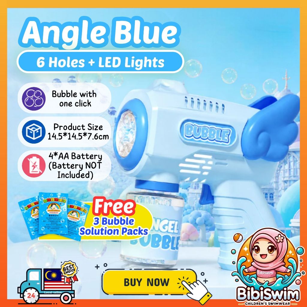 BIBISWIM Automatic Bubble Blaster with LED Lights