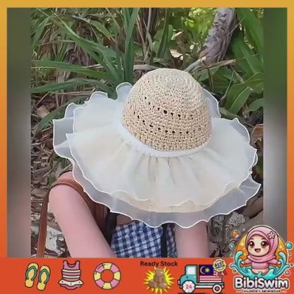 BIBISWIM Embroidered Foldable Sun Hat