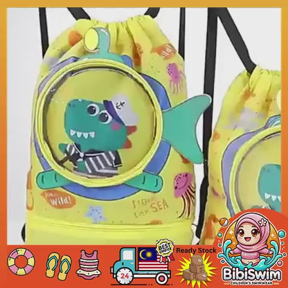 BIBISWIM Kids Wet Dry Swim Bag
