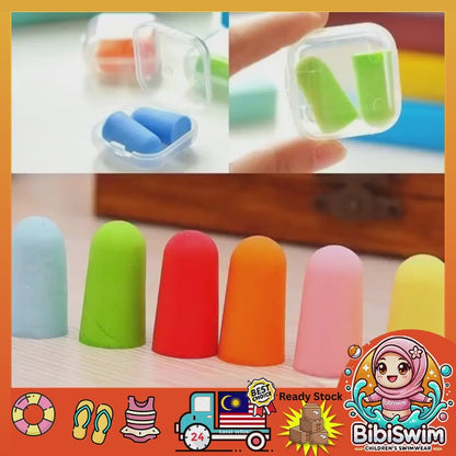 BIBISWIM Baby Ear Plugs | Swimming & Sleeping Noise-Blocking Earplugs with Case