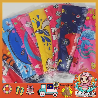 BIBISWIM Cartoon Kids Swim Cap