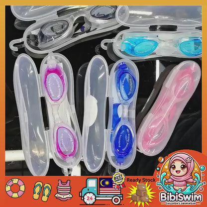 BIBISWIM Kids Swim Goggles AntiFog 3-12