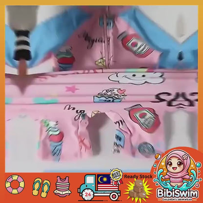 BIBISWIM Swimming Suit Kid Swimsuit Baby Swimming Suit Girl Swimwear