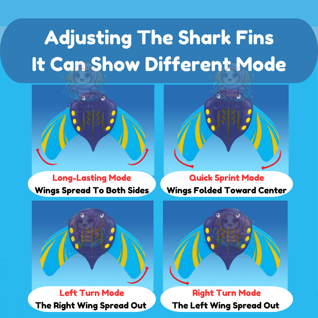 BIBISWIM Water Powered Devil Fish Pool Glider